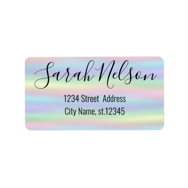 Modern Holographic Label (Front)