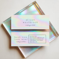 Modern holographic makeup artist unicorn rainbow