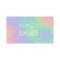 Modern Holographic Rainbow Effect Metal Frame