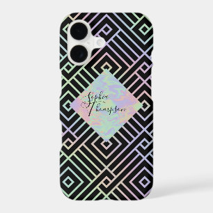 Modern Holographic Symmetric Pattern - iPhone Case