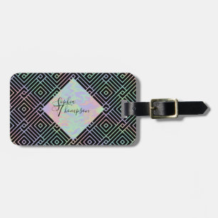 Modern Holographic Symmetric Pattern - Luggage Tag