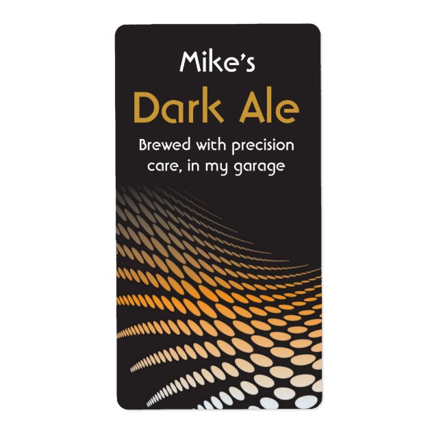Modern Home brewed beer Labels (Front)