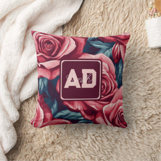 Modern Home Decor Rose Family Pillow