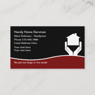 Modern Home Handyman Services Business Card