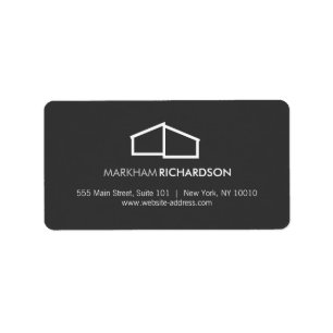 Modern Home Logo II Dk Grey Label