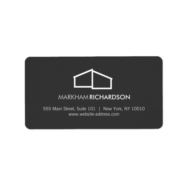 Modern Home Logo II Dk Grey Label (Front)