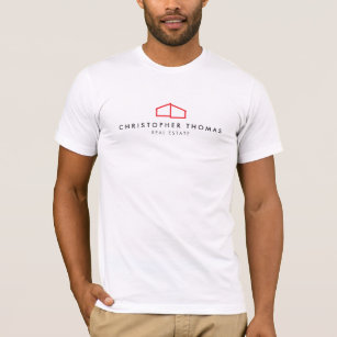 Modern Home Logo in Red T-Shirt