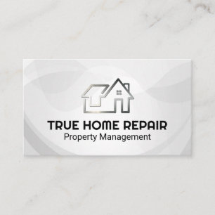 Modern Home Logo   Property Repair Business Card