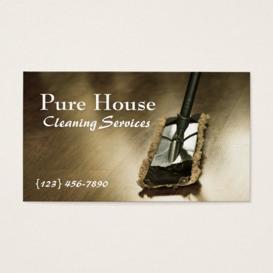 Modern Home, Office Cleaning Company Business Card