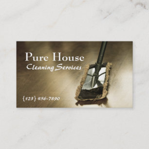 Modern Home, Office Cleaning Company Business Card