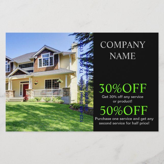 Modern home renovation remodeling  Real Estate Flyer (Front)