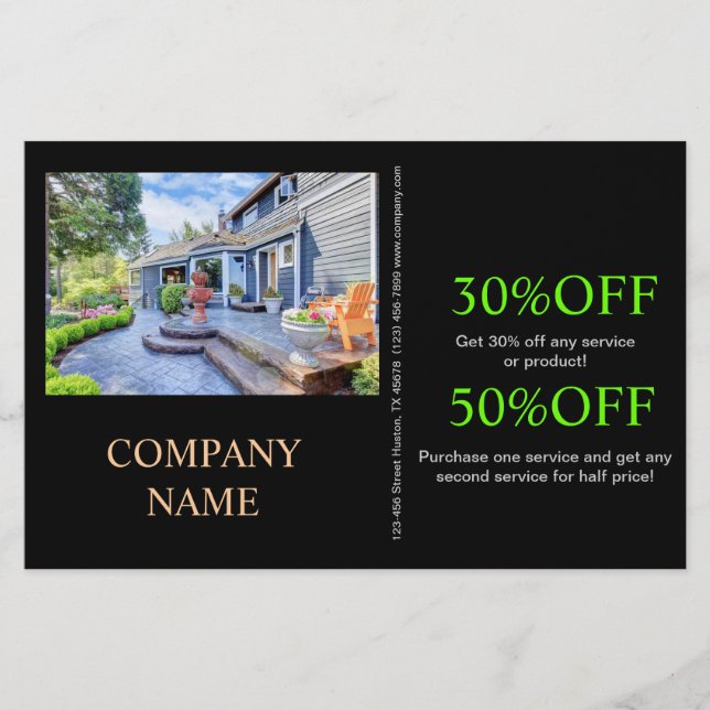 Modern home renovation remodeling  Real Estate Flyer (Front)