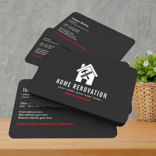 Modern Home Renovation Repair Handyman Business Card