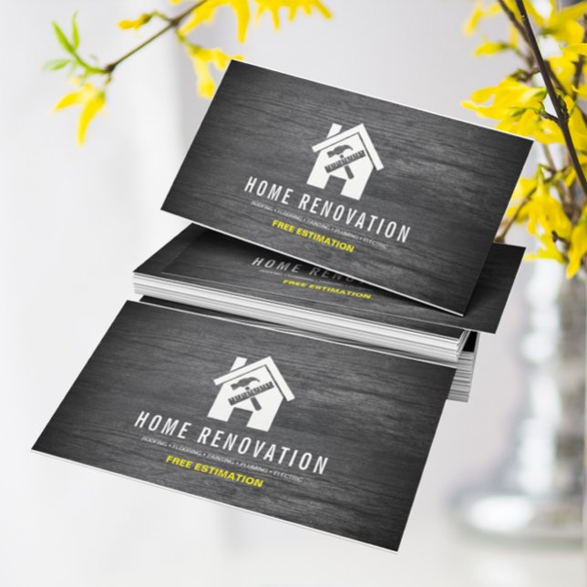 Modern Home Renovation Repair Handyman Business Card (Creator Uploaded)