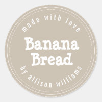 Modern Homemade Banana Bread Grey