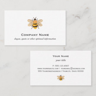 Modern Honey Beekeeper Business Card
