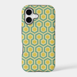 Modern honeycomb geometric tribal pattern print