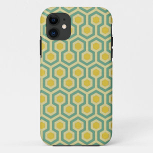 Modern honeycomb geometric tribal pattern print iPhone 11 case