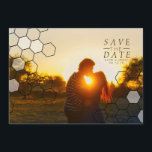 Modern Honeycomb Save The Date | Photo<br><div class="desc">By Redefined Designs</div>