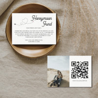 Modern Honeymoon Fund QR Code Wishing Well