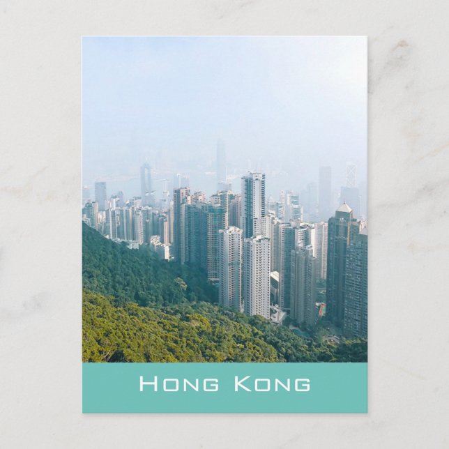 Modern Hong Kong Victoria's Peak travel Postcard (Front)
