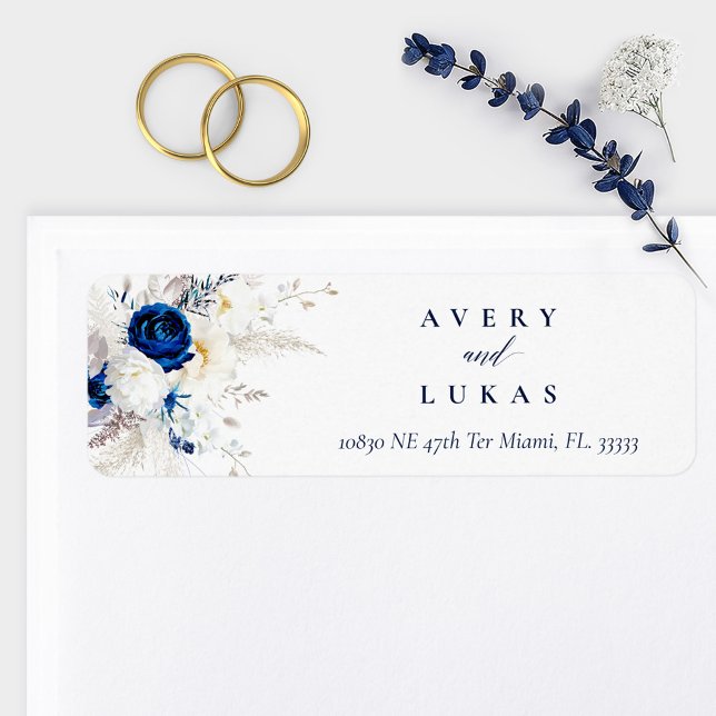 Modern Horizon Blue & White Floral Wedding Return (Creator Uploaded)