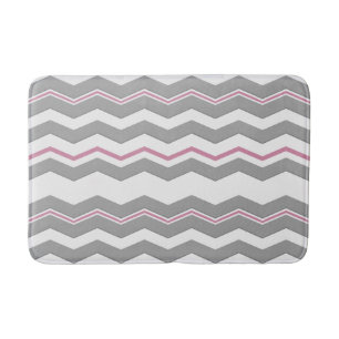Modern Horizontal Chevron with any Colour Bath Mat