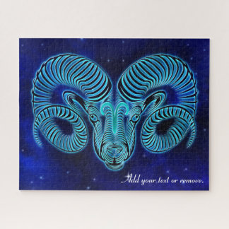 Modern horoscope astrology Aries zodiac sign, Jigsaw Puzzle