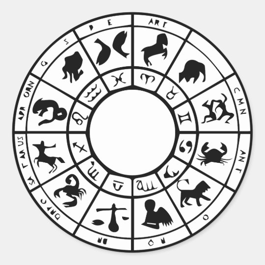 modern horoscope zodiac astrology gold stickers zazzlecouk