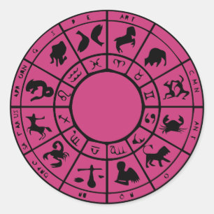 modern horoscope zodiac astrology gold stickers
