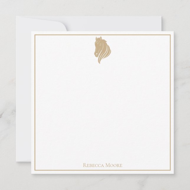 Modern Horse Equestrian Card (Front)