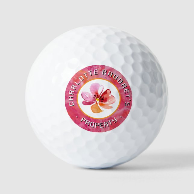 Modern Hot Colour  Golf Balls (Front)