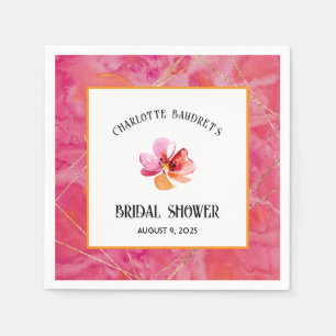 Modern Hot Colour  Napkin