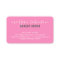 Modern hot pink makeup artist script signature