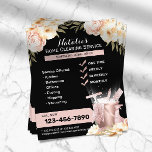 Modern House Cleaning Maid Service Classy Floral Flyer<br><div class="desc">Modern House Cleaning Maid Service Elegant Floral Flyers.</div>