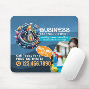 Modern House Cleaning Maid Service Housekeeping Mouse Mat