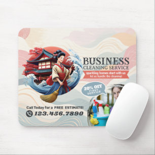 Modern House Cleaning Maid Service Housekeeping Mouse Mat