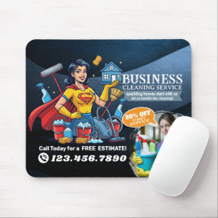 Modern House Cleaning Maid Service Housekeeping Mouse Mat