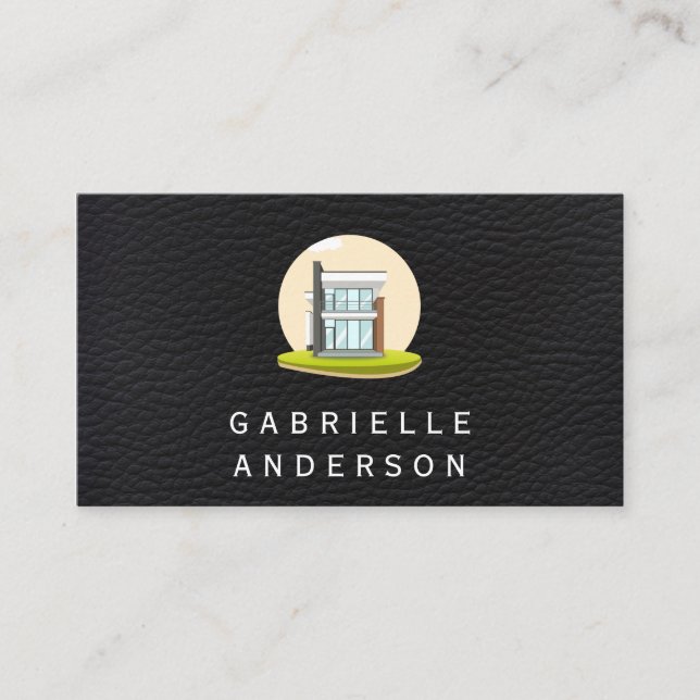 Modern House | Real Estate Homes Business Card (Front)