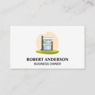 Modern House Real Estate Logo Business Card