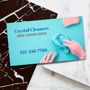 Modern Housekeeper Maid Services Housekeeping Business Card