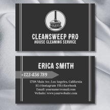 Modern Housekeeping Cleaner Maid Service Logo