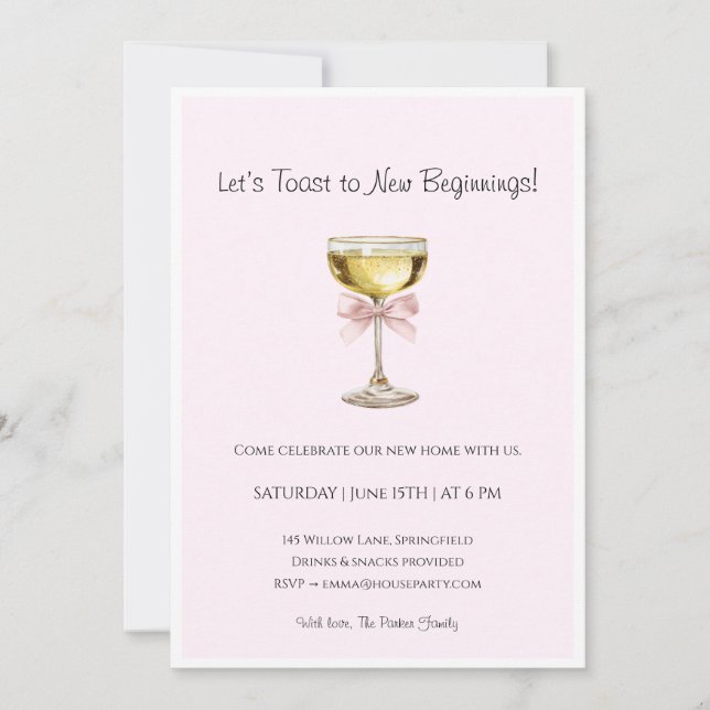 Modern Housewarming Invitation • New Home  (Front)