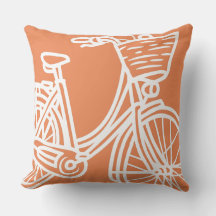 Modern Housewarming orange and white Bicycle
