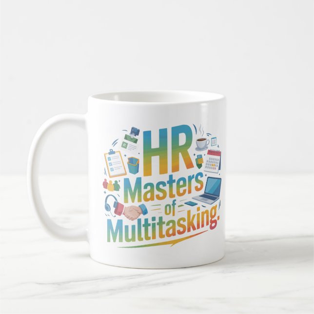 Modern HR Master of Multitasking Mug Design (Left)