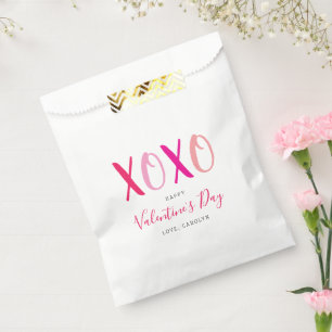 Modern Hugs & Kisses (XOXO) Valentine's Day Favour Bags