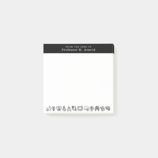 Modern Human Anatomy Science Sketch Personalised Post-it Notes