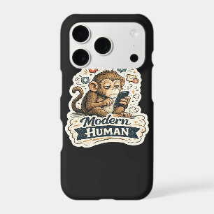 Modern Human Funny Monkey Smartphone Social Media