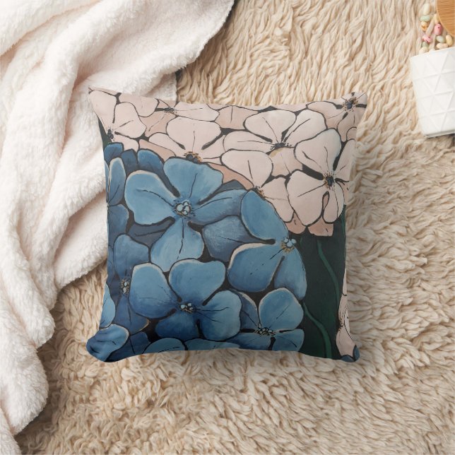 Modern Hydrangea  Cushion (Blanket)