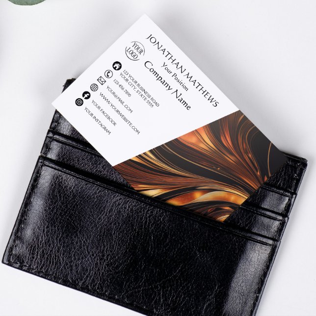 Modern I Abstract Magnetic Business Card (Creator Uploaded)